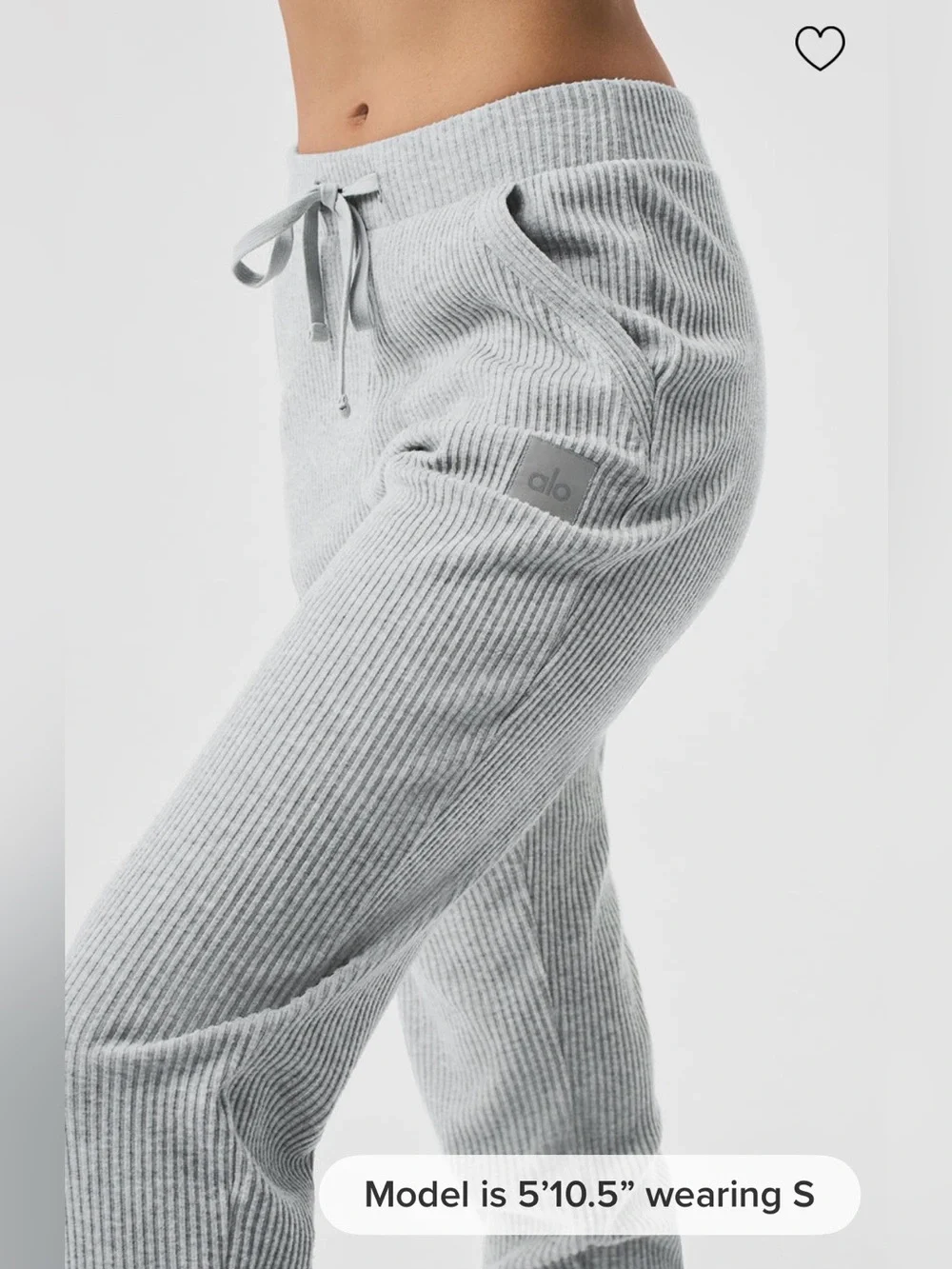 ALO Yoga Muse Sweatpants, Gray- size small